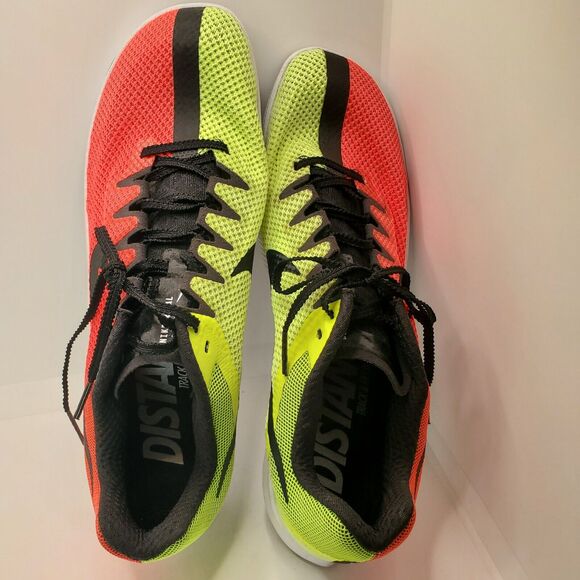 Nike Zoom Track Men’s Size 11 Shoes Rival Distance DC8725-601 Crimson/Volt - Picture 7 of 11